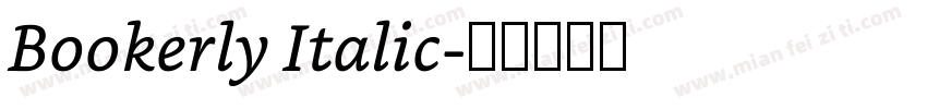 Bookerly Italic字体转换